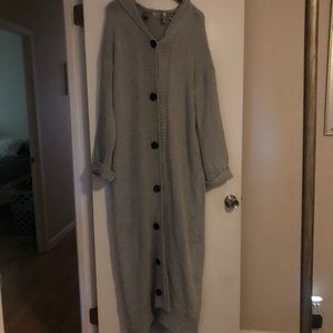 Long XLarge Grey Body Sweater